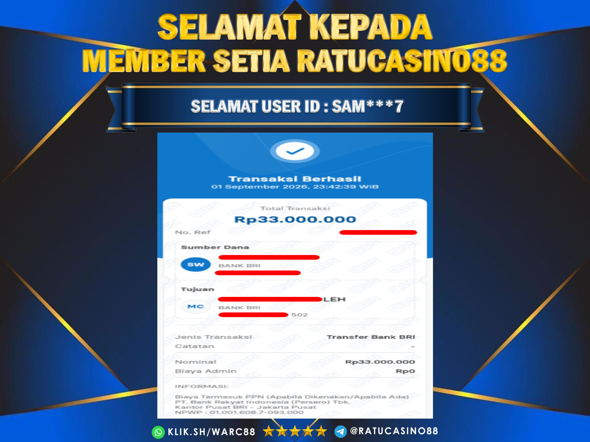 BUKTI WITHDRAW 272